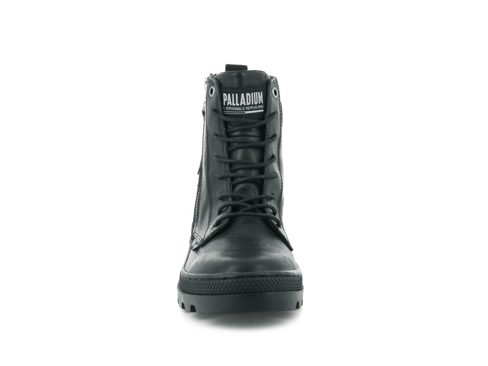 Botas Palladium PALLABOSSE HI ZIP Mujer Negras | Costa Rica-68390